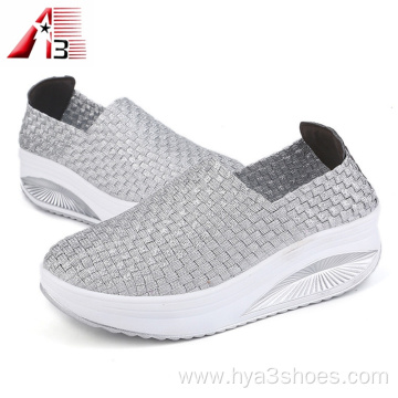 Summer Woven Elastic Shoes For Women